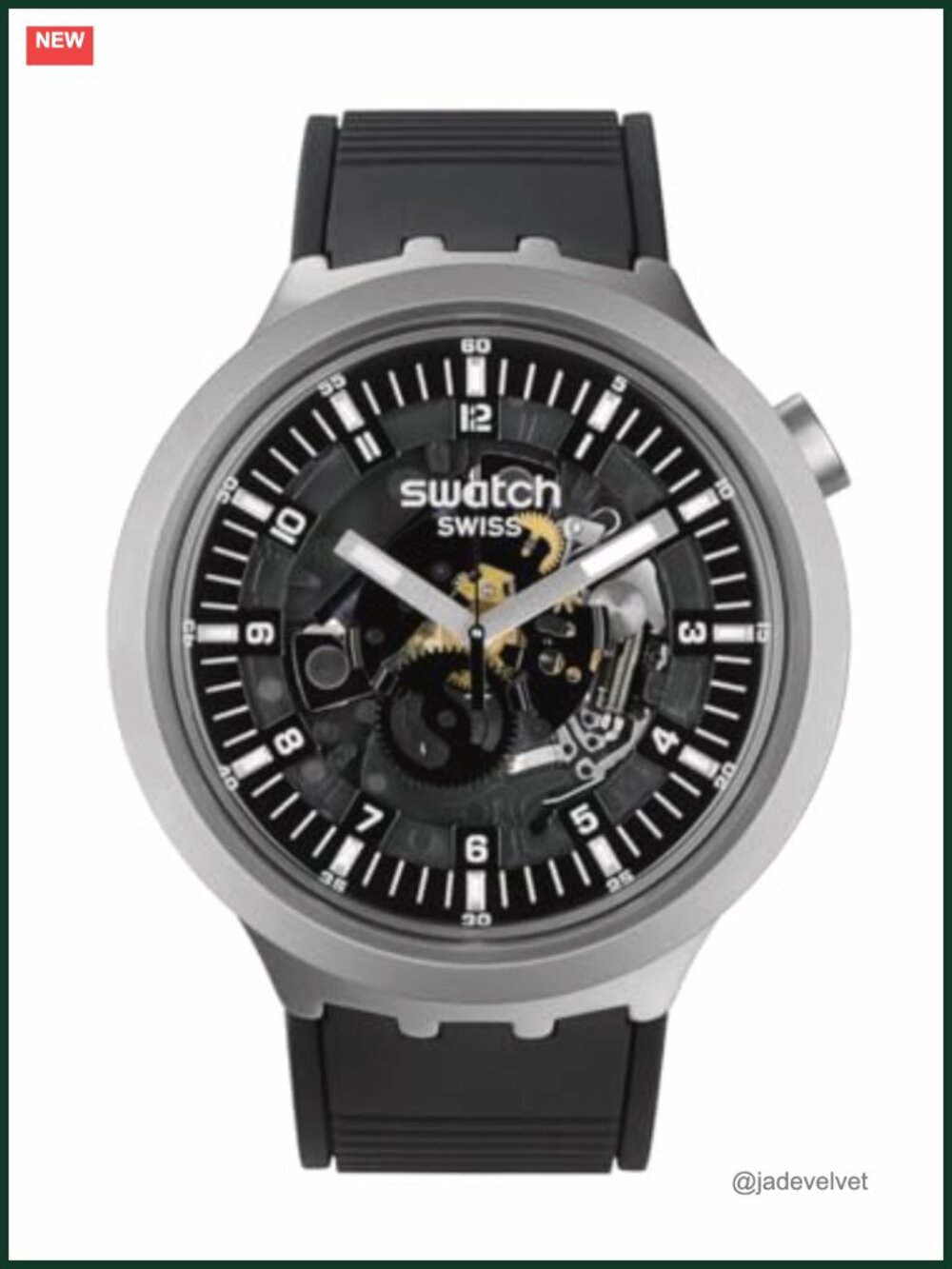 Big Bold Irony Lacquered Unisex Watch Quartz Water Resistant Oversized